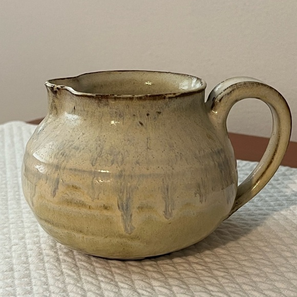 Vintage Other - Vintage Hand Thrown Pottery Signed Pitcher Creamer Vase